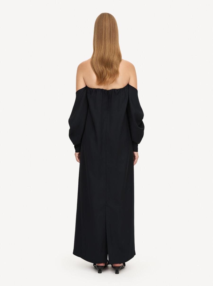 Robe Longue Marelle Sortie Femme Black By Malene Birger Robes - 1