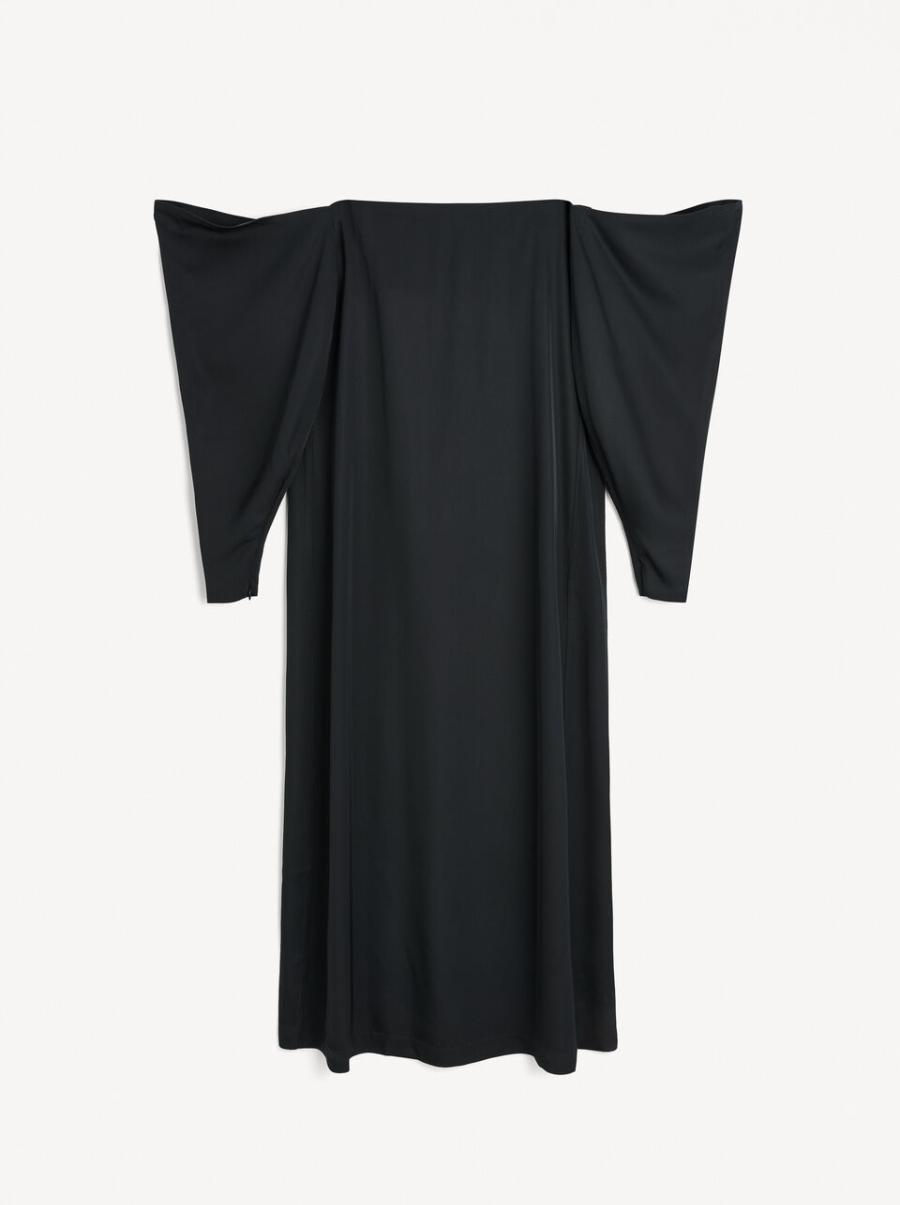 Robe Longue Marelle Sortie Femme Black By Malene Birger Robes - 3