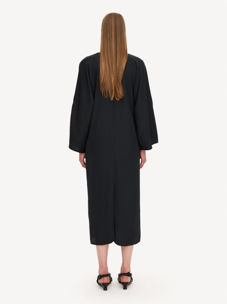 Robes Femme Robe Longue Cais Black By Malene Birger Avantage - 1