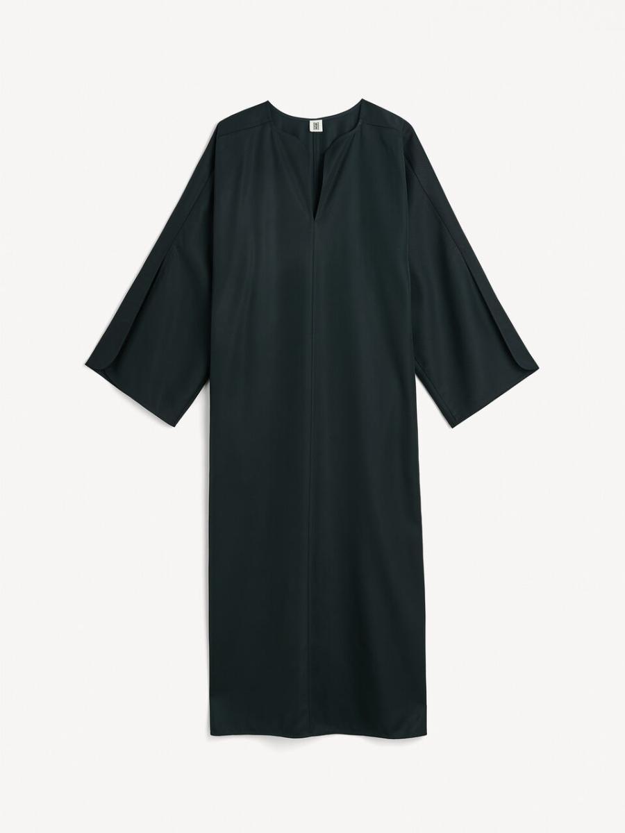 Robes Femme Robe Longue Cais Black By Malene Birger Avantage - 3