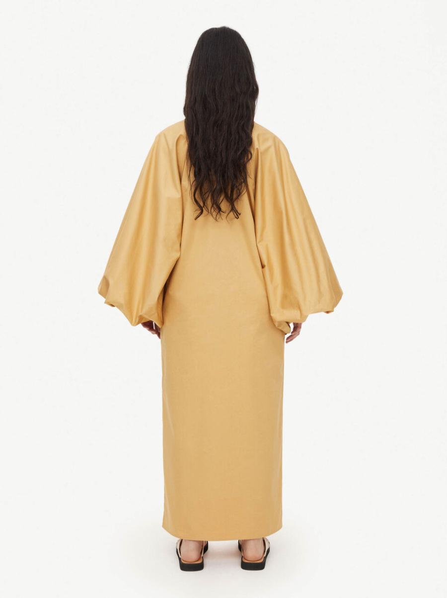Light Camel Robes Robe En Coton Bio Parida By Malene Birger Acheter Femme - 1