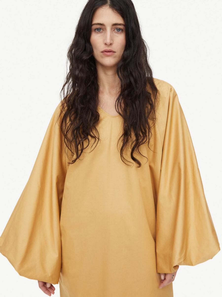 Light Camel Robes Robe En Coton Bio Parida By Malene Birger Acheter Femme - 2