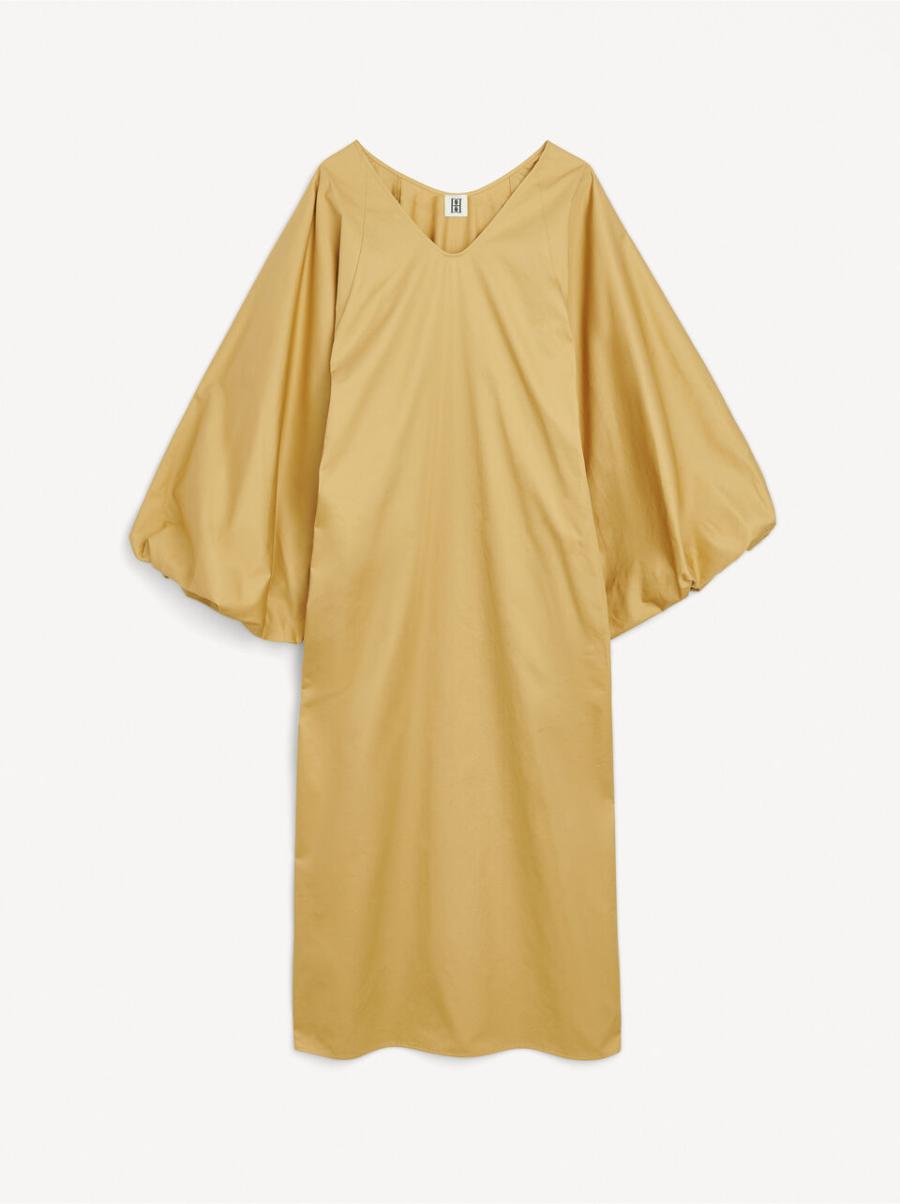 Light Camel Robes Robe En Coton Bio Parida By Malene Birger Acheter Femme - 3