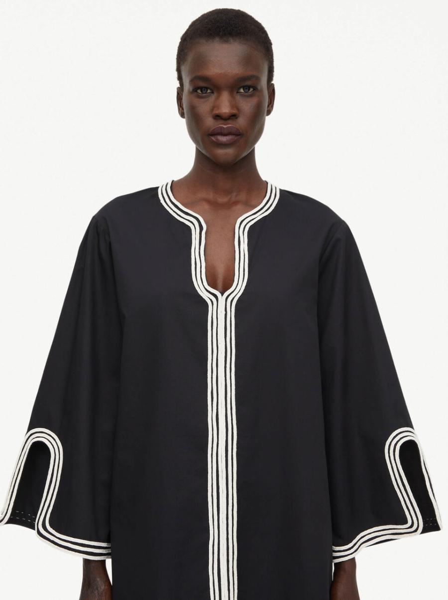 Qualité Black Robes Femme By Malene Birger Robe Midi Maisa - 2