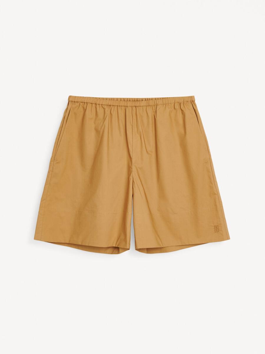 Pantalons Femme Short Siona By Malene Birger Tobacco Brown Performance - 3