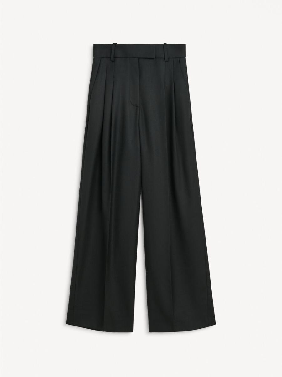 Prix De Détail Femme Pantalons Black By Malene Birger Pantalon Taille Haute Cymbaria - 3