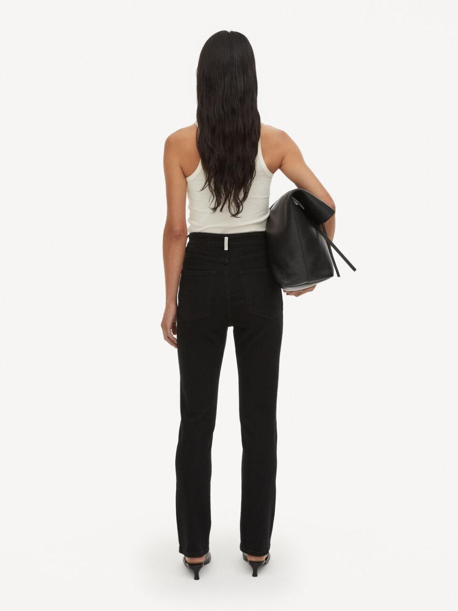 Jean Stellen Femme Black Pantalons By Malene Birger Confort - 1