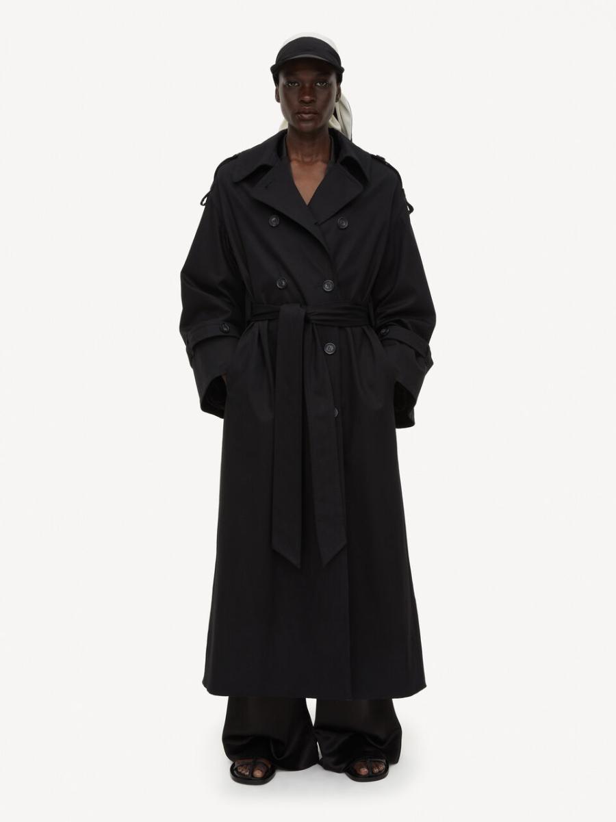 Femme Manteaux Et Vestes Magasin En Ligne Black By Malene Birger Trench-Coat Alanis