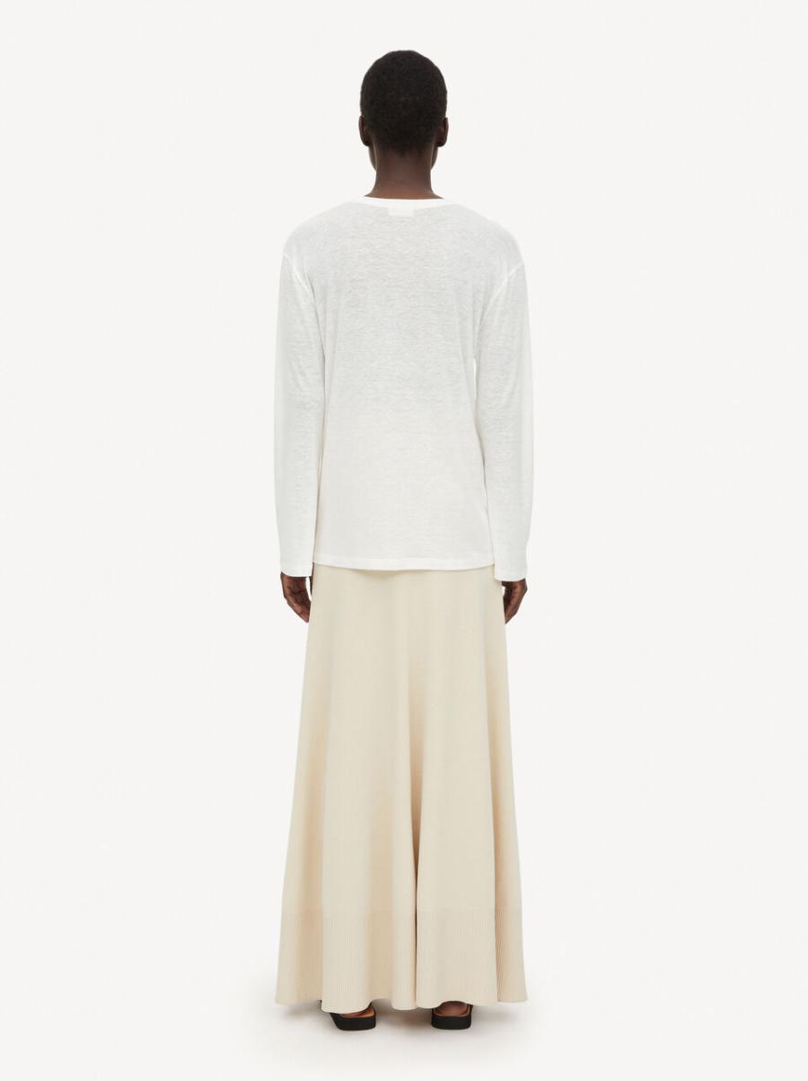 Prix Discount Soft White Femme Top Amalou T-Shirts Et Sweats By Malene Birger - 1