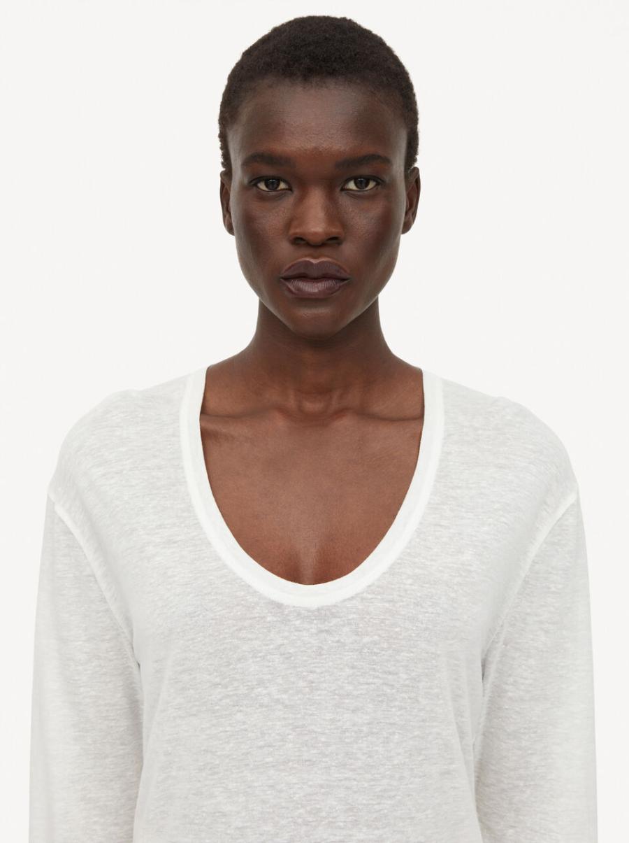 Prix Discount Soft White Femme Top Amalou T-Shirts Et Sweats By Malene Birger - 2
