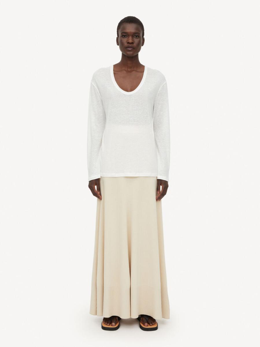Prix Discount Soft White Femme Top Amalou T-Shirts Et Sweats By Malene Birger