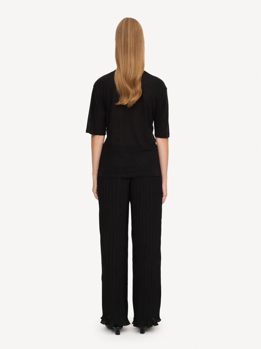 Black T-Shirts Et Sweats Femme Supérieur By Malene Birger T-Shirt Amaringa - 1