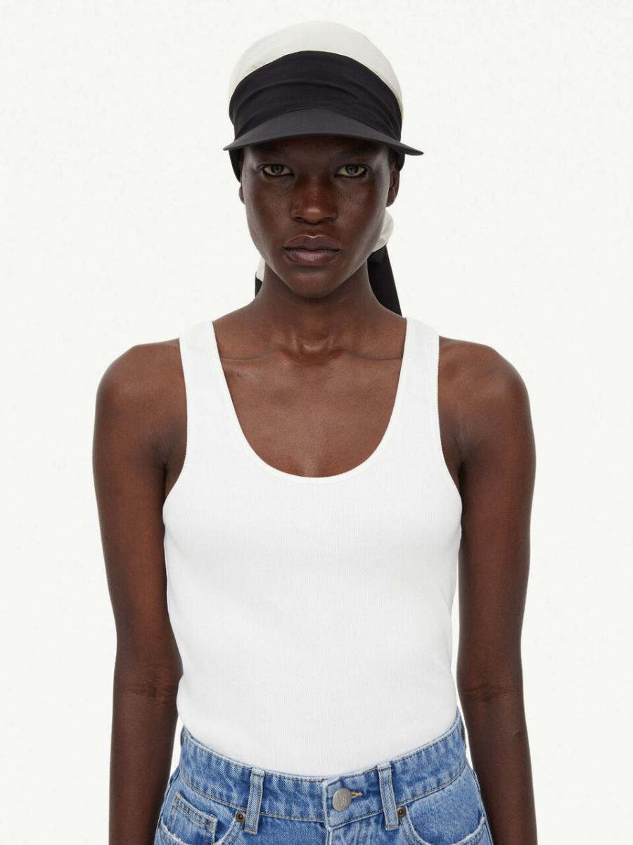 T-Shirts Et Sweats Magasin En Ligne Débardeur Anisa Femme By Malene Birger Soft White - 2