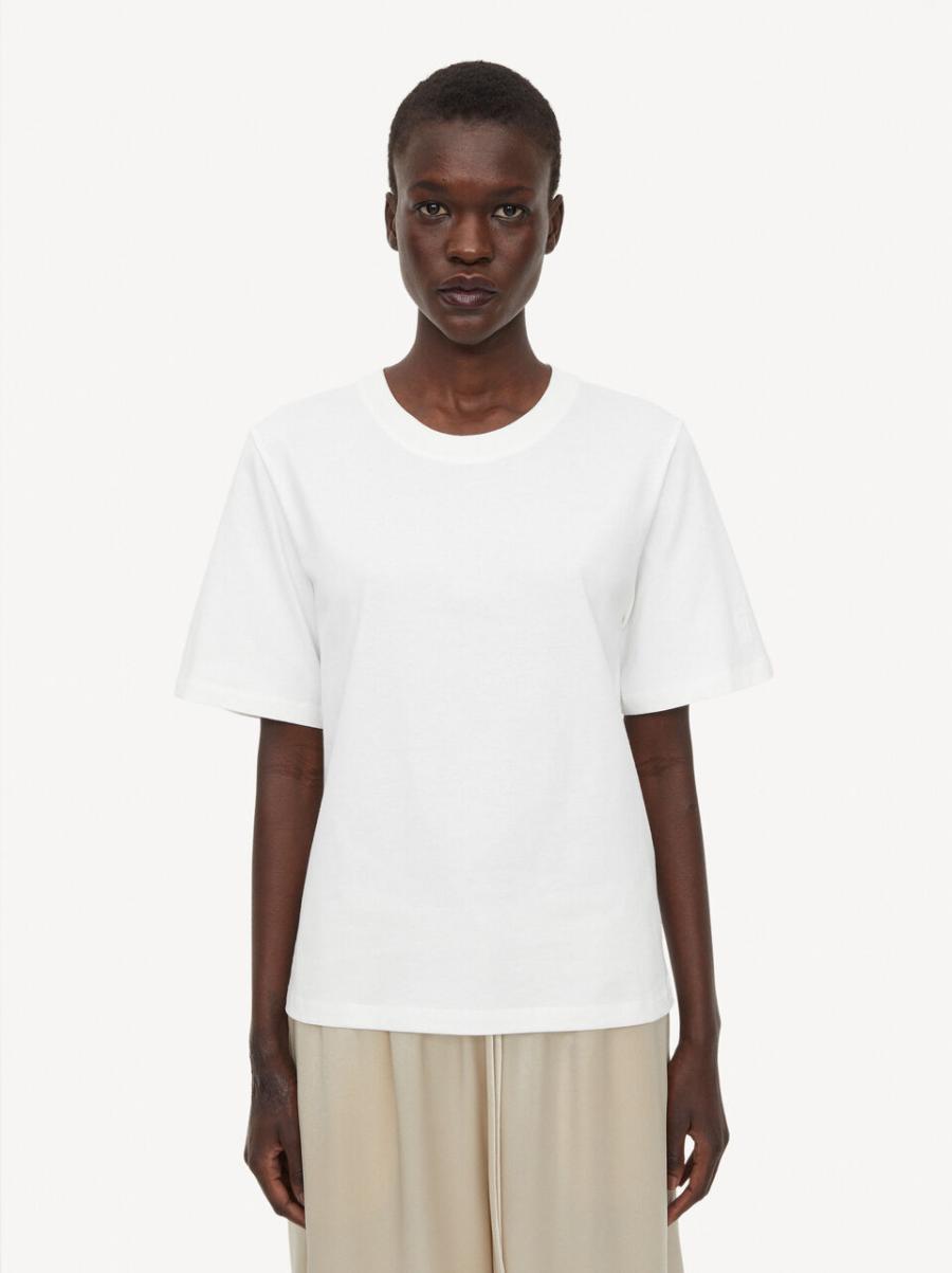 Performance Soft White T-Shirt Hedil By Malene Birger T-Shirts Et Sweats Femme - 2