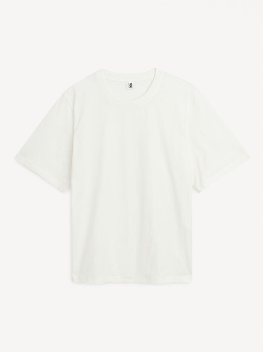 Performance Soft White T-Shirt Hedil By Malene Birger T-Shirts Et Sweats Femme - 3