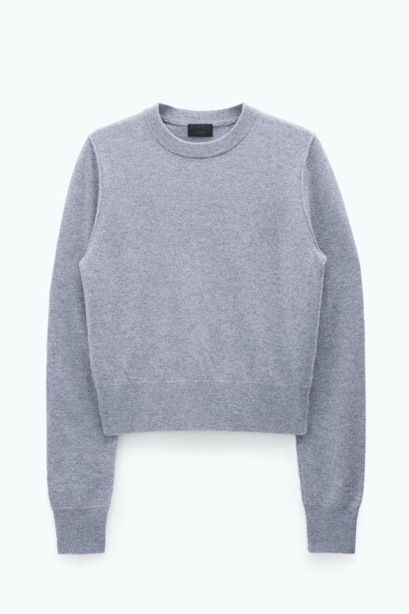 Femme Filippa K Mid Grey Melange Maille 93 Inside-Out Sweater - 4