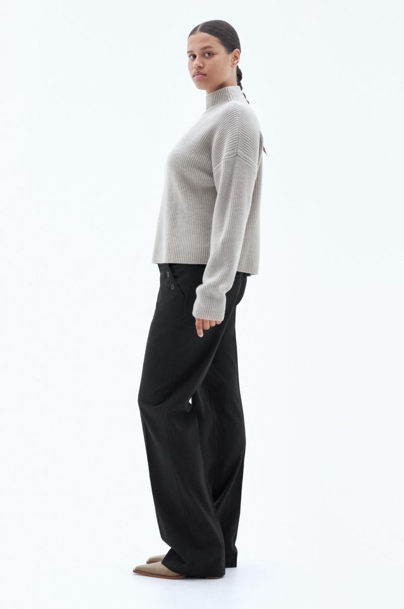 Grey Beige Maille Femme Filippa K Willow Sweater - 2