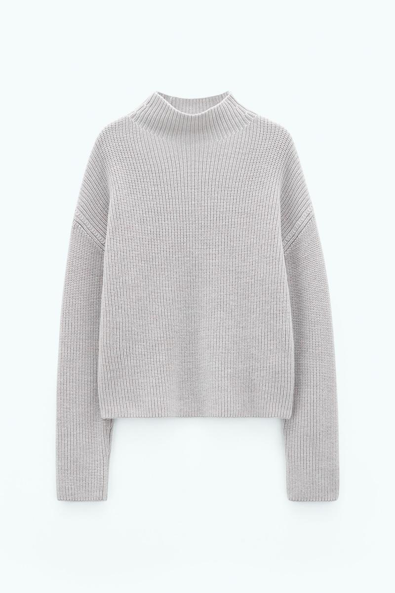 Grey Beige Maille Femme Filippa K Willow Sweater - 4