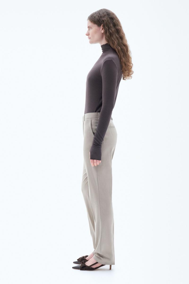 Femme Pantalons Desert Taupe Filippa K Emma Wool Trousers - 1
