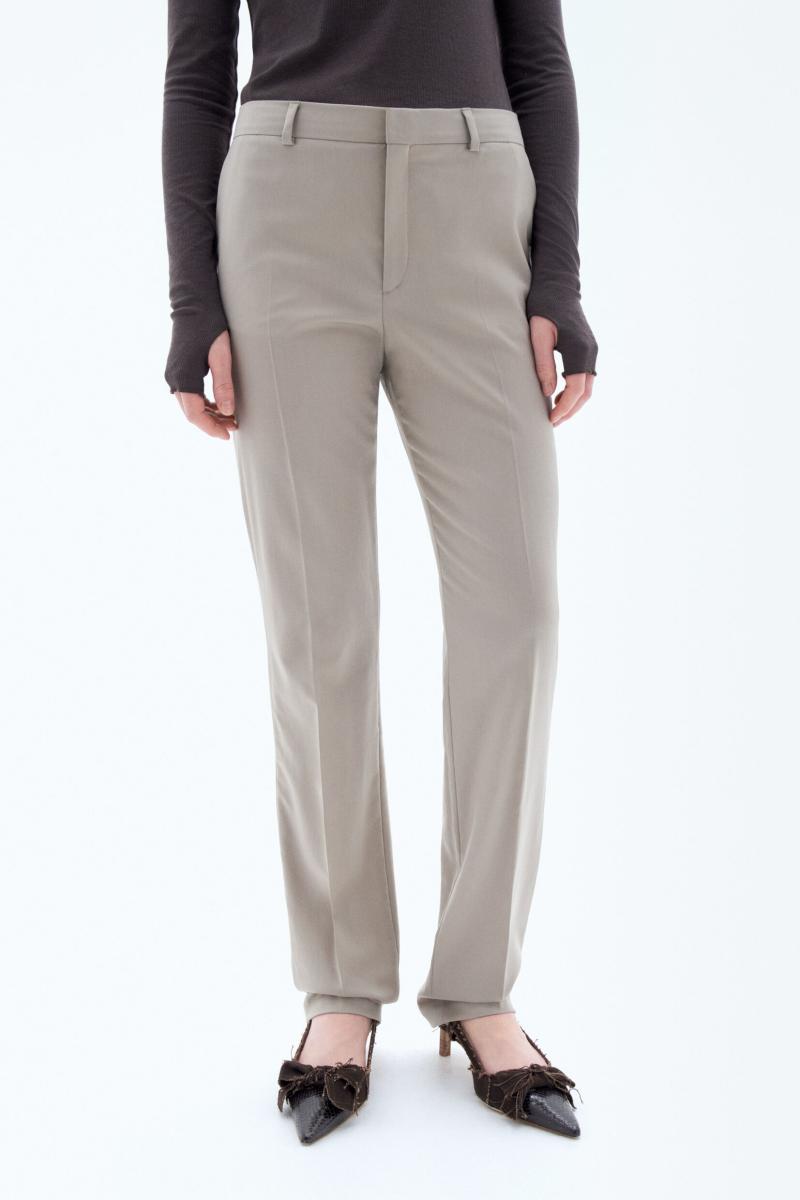 Femme Pantalons Desert Taupe Filippa K Emma Wool Trousers - 4