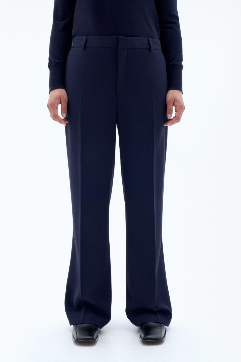 Navy Pantalons Hutton Trousers Filippa K Femme - 4