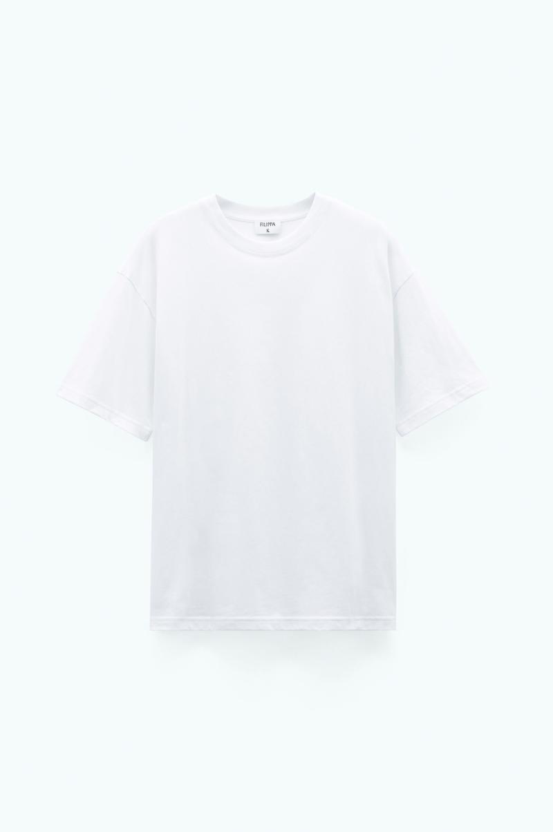 Femme Hauts Filippa K T-Shirt Ample White - 3