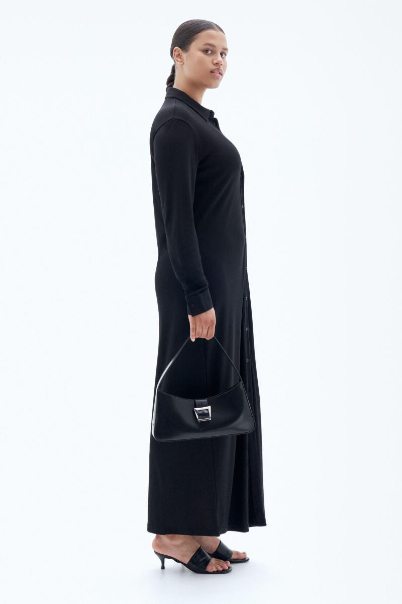 Femme Black Robe Chemise En Jersey Robes Filippa K - 1