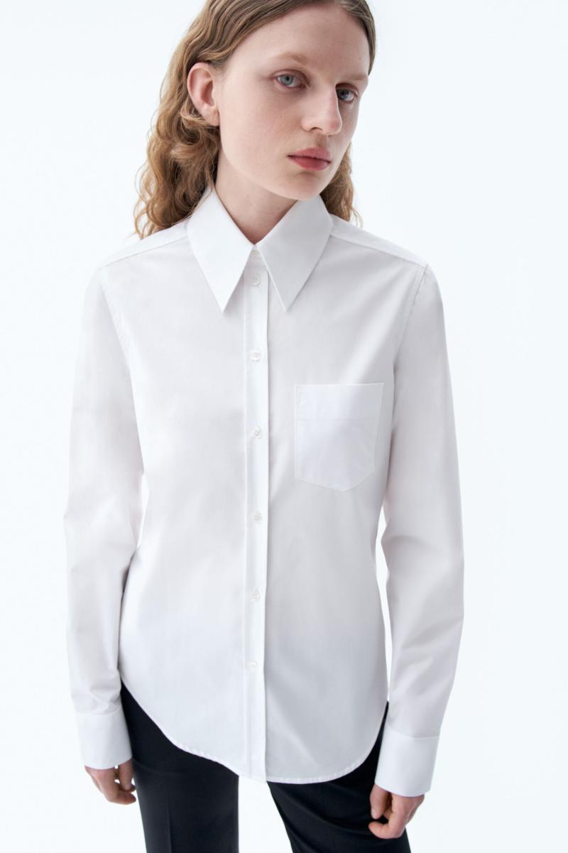 Chemises Femme Filippa K White Chemise En Popeline - 3