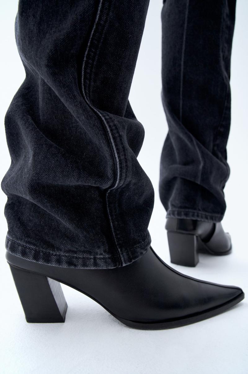 Black Nappa Filippa K Femme Chaussures Bottines Pointues - 3