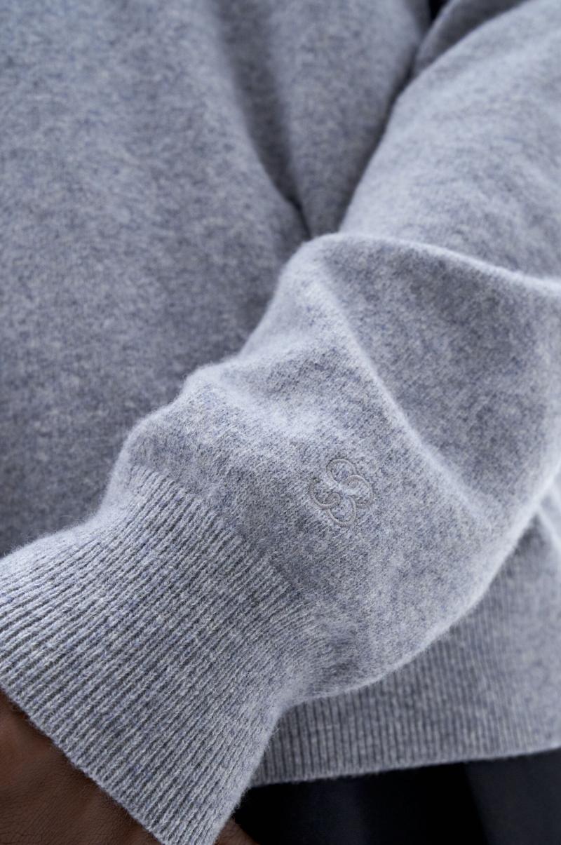93 Inside-Out Sweater Filippa K Homme Maille Mid Grey Melange - 3