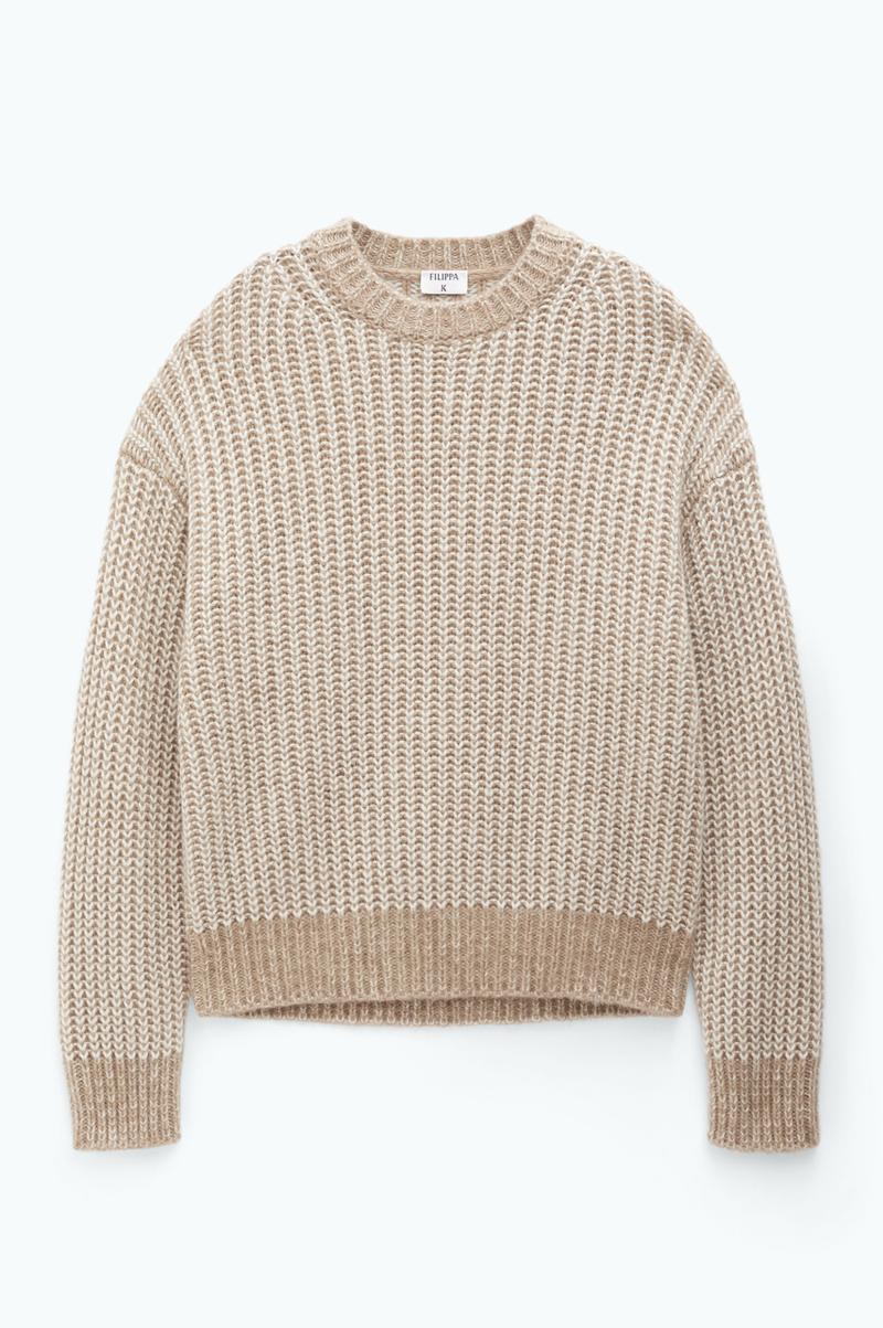 Maille Homme Pull Bicolore Camel/White Filippa K - 4