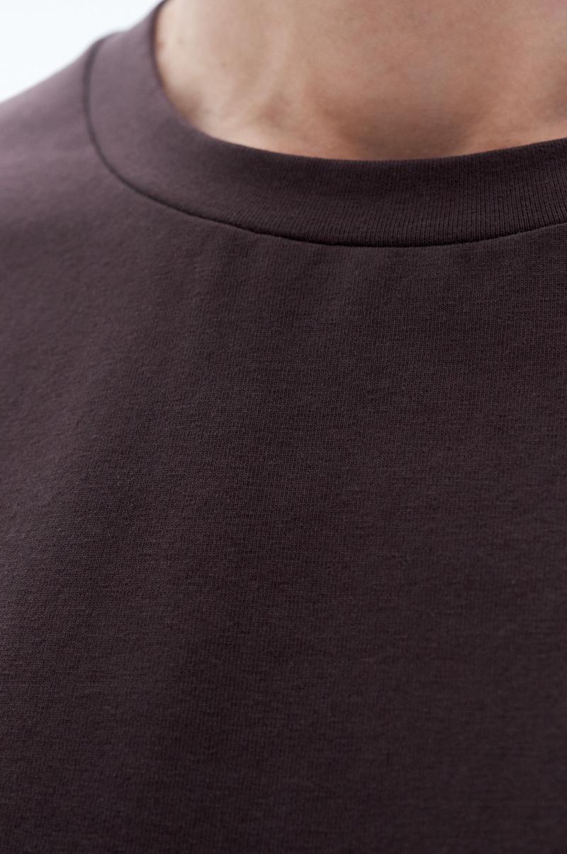 T-Shirts Homme Dark Chocolate T-Shirt En Coton Stretch Filippa K - 1