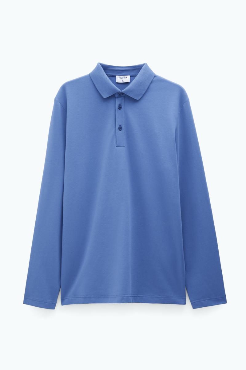 Paris Blue T-Shirts Filippa K Luke Stretch Polo Shirt Homme - 4