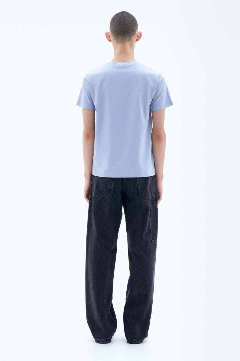 Filippa K Homme Stretch Cotton Tee Faded Blue T-Shirts - 2