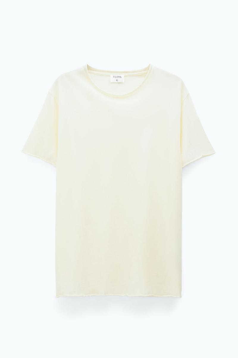 Filippa K Homme T-Shirts Roll Neck Tee Soft Yellow - 3