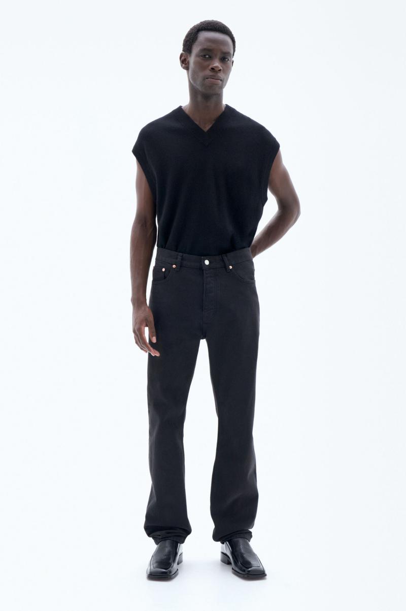 93 Classic Straight Jeans Black Homme Denim Filippa K