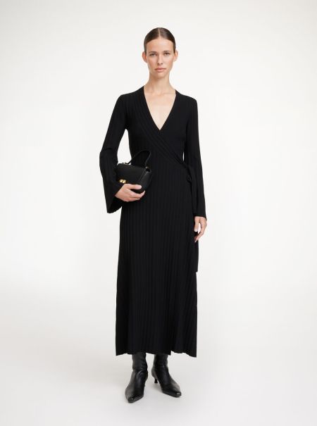Femme Sûr Robe Longue Gilena By Malene Birger Robes Black