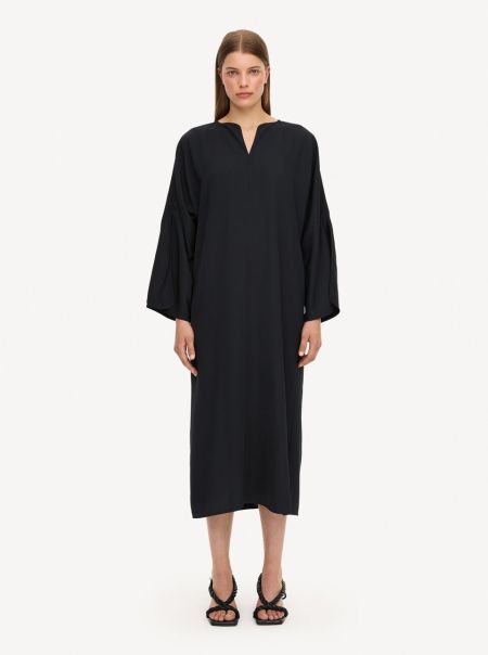 Robes Femme Robe Longue Cais Black By Malene Birger Avantage
