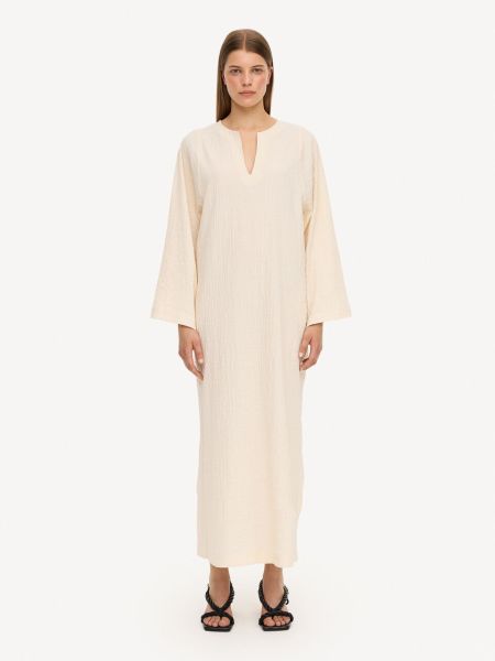 Femme Robes By Malene Birger Robe Longue En Coton Bio Kayia Pearl Pas Cher