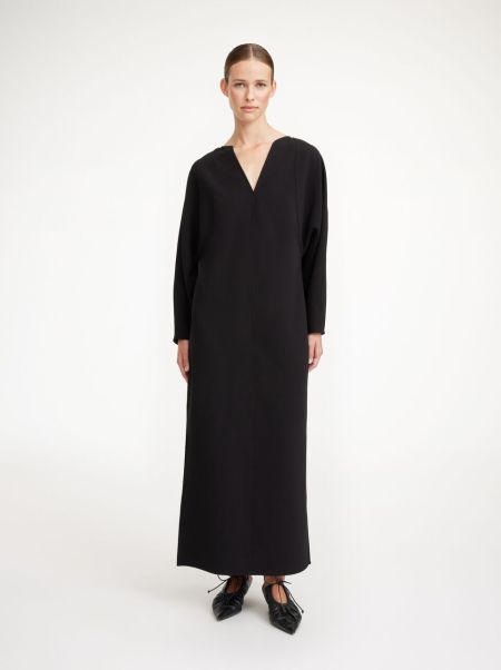 Robe Longue Estel Black Robes Femme By Malene Birger En Ligne