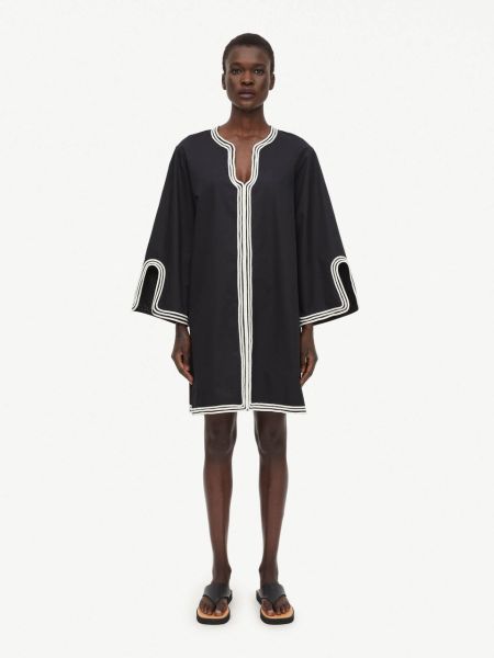 Qualité Black Robes Femme By Malene Birger Robe Midi Maisa