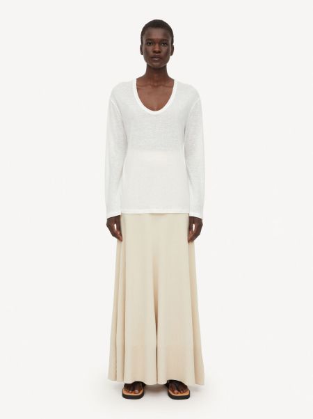 Prix Discount Soft White Femme Top Amalou T-Shirts Et Sweats By Malene Birger