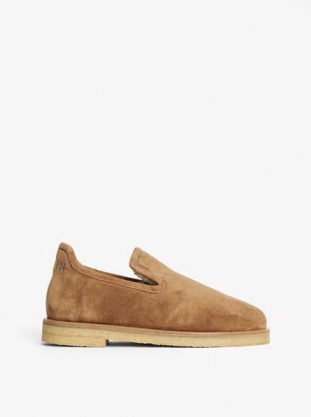 By Malene Birger Le Moins Cher Slippers En Daim Romine Tobacco Brown Chaussures Femme
