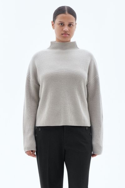 Grey Beige Maille Femme Filippa K Willow Sweater