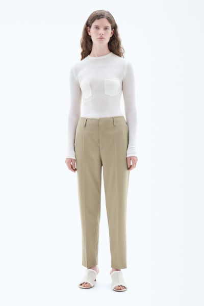 Filippa K Karlie Trousers Light Khaki Femme Pantalons
